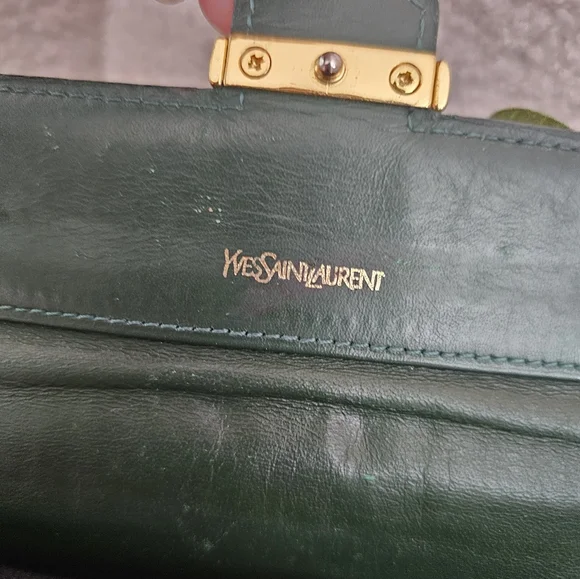 YSL Vintage Kisslock Crocodile Wallet - Picture 9 of 17